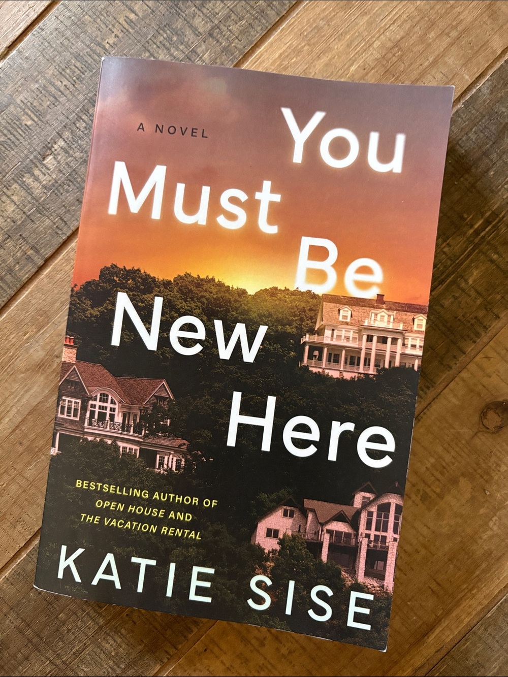 Book - You Must Be New Here - Sunset Orange Paperback mystery/thriller